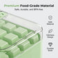 One-Press Ice Cube Maker Set – 28-Grid & Odor-Proof Bin