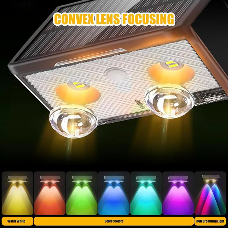 Solar Outdoor Wall Light – 3 Color & Rainbow