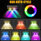 Solar Outdoor Wall Light – 3 Color & Rainbow