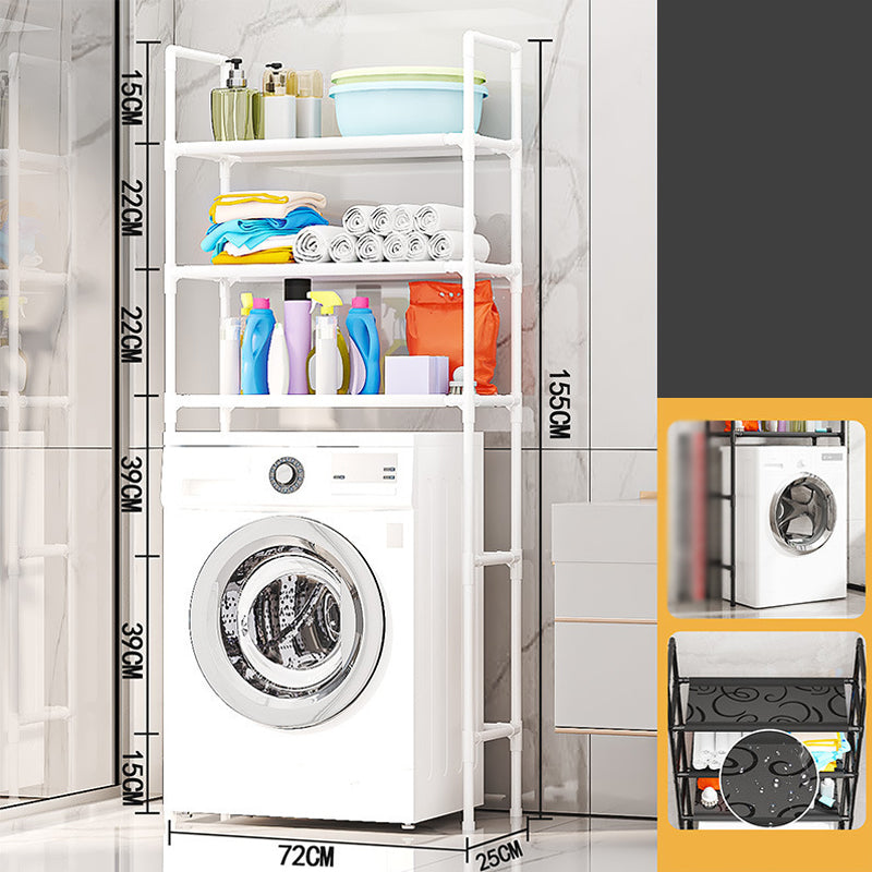 🧺No-Drill Over-Washer Storage Rack, Waterproof Rustproof Laundry & Bathroom Organizer Shelf for Space Saving
