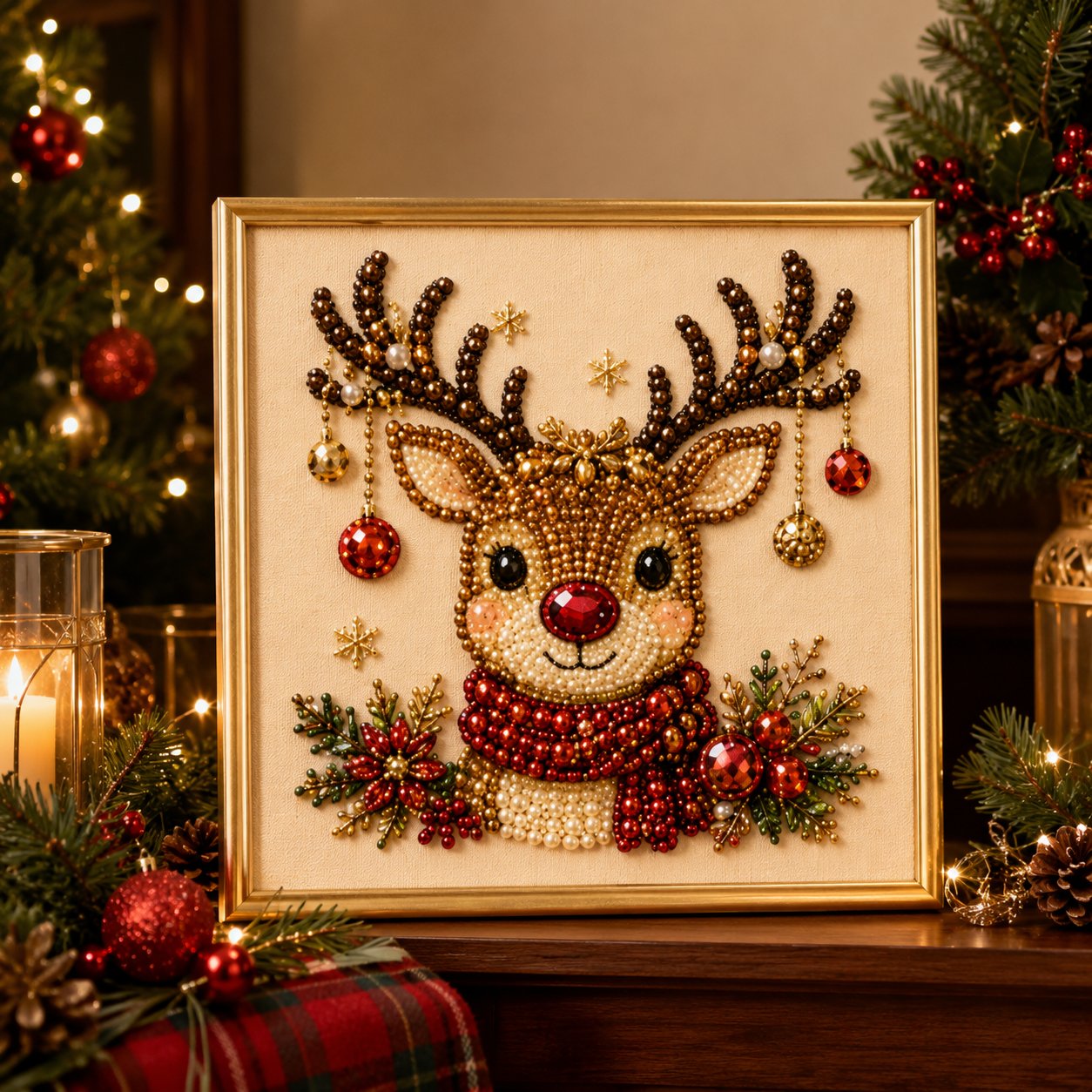 🔥🧘Relaxing & Beginner-Friendly - 🎨💎DIY Christmas Pearl Art Kit