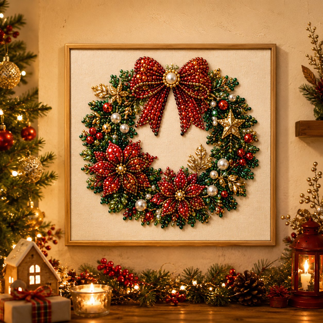 🔥🧘Relaxing & Beginner-Friendly - 🎨💎DIY Christmas Pearl Art Kit