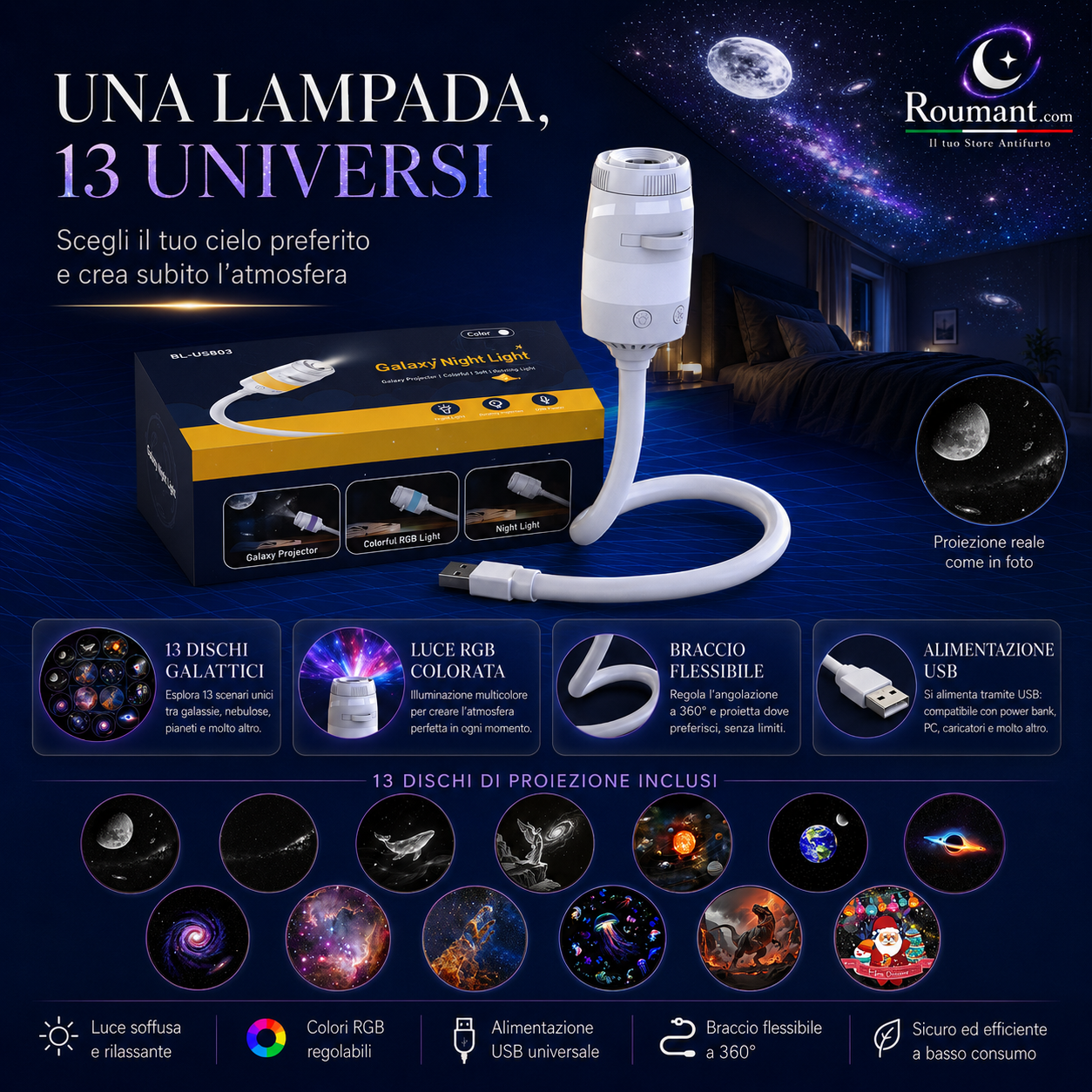 🌌 2026 Sale — Over 27,000 Sold! 💫 USB Star Projector Lamp – Dreamy Galaxy Nights ✨