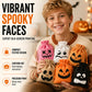 ⌛Limited-Time Offer-Halloween Drawstring Burlap Bags Spooky Face Treat Pouch