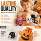 ⌛Limited-Time Offer-Halloween Drawstring Burlap Bags Spooky Face Treat Pouch