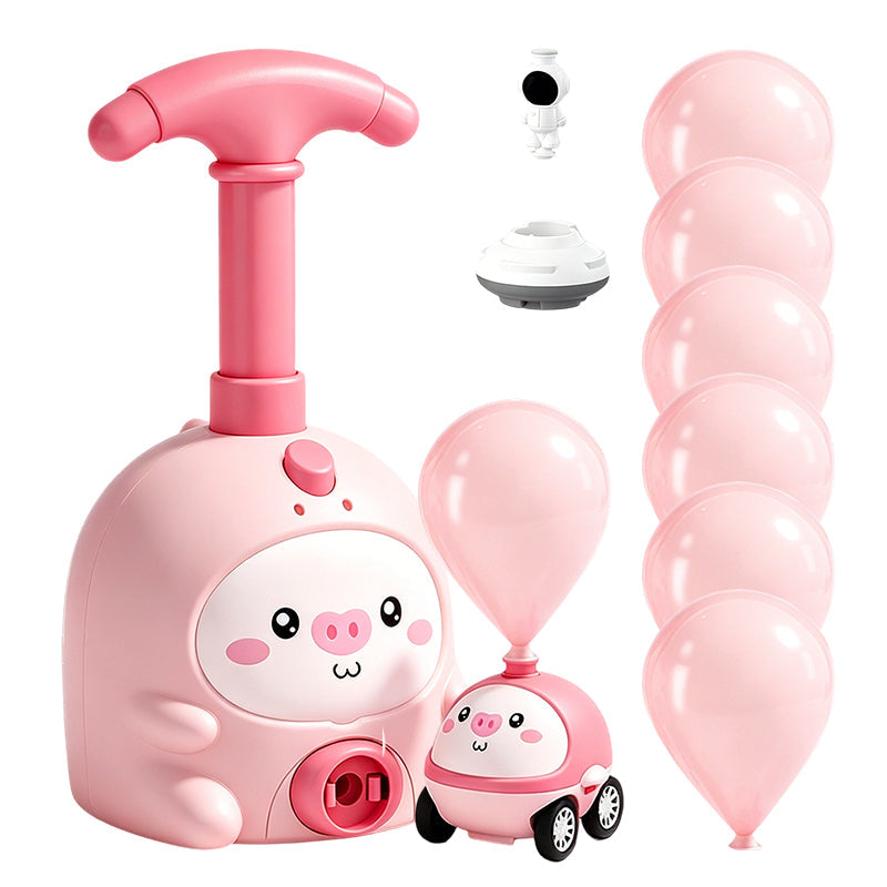 Balloon-Powered Launcher Car Toy Set for Kids