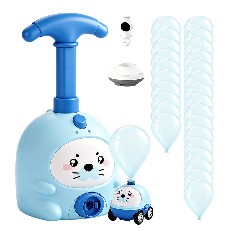 Balloon-Powered Launcher Car Toy Set for Kids