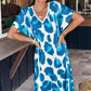 Women's Casual V-Neck Leopard Print Dress
