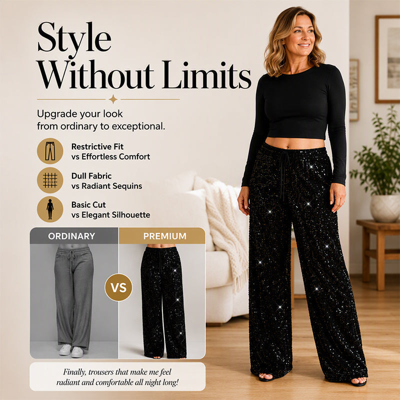 🛍️New Arrivals & Special Offer 👖Women's Elastic Waist Straight-Leg Pants