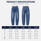 ⏰Last Day Sale 50% Off💃Women's High Waisted Harem Denim Pants