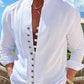 ⌛Limited-Time Offer🛍️Men's Casual Stand Collar Long Sleeve Shirt