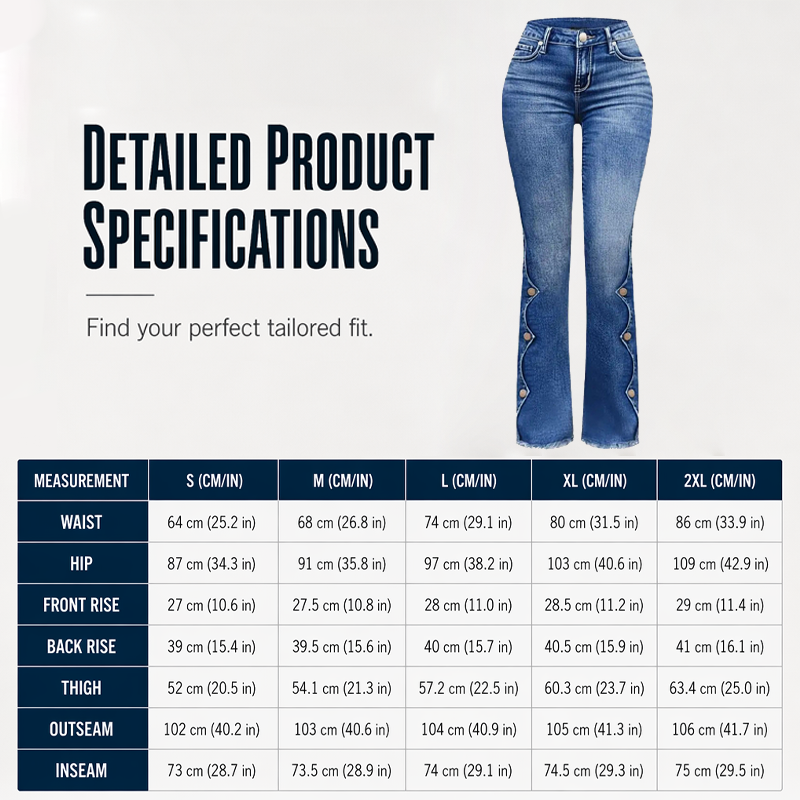 Women High Waisted Distressed Flare Jeans