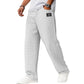 Minimalist Waffle Knit Loose Long Pants