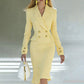 ✨New Arrivals & Special Offers-Women's Double-Breasted Blazer Dress