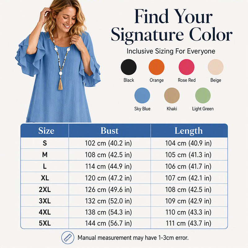 ⌛Limited-Time Offer-Women's Summer Loose Ruffle Sleeve Dress