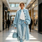 Women's Chunky Knit Long Sweater Coat