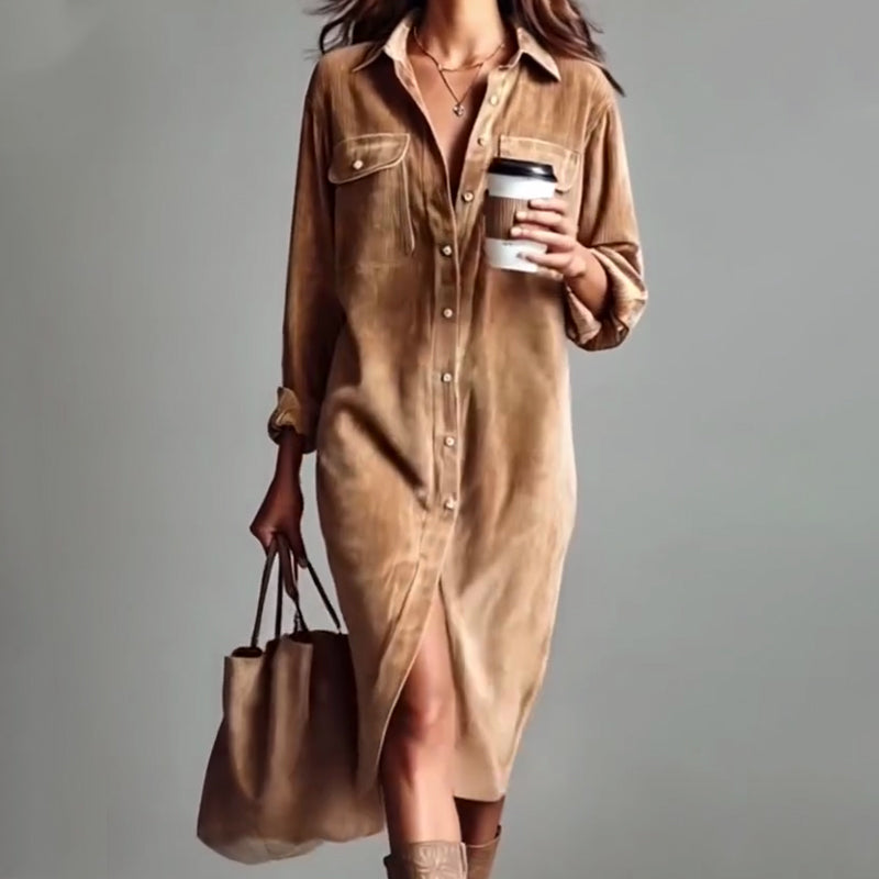 Women's Casual Fashion Shirt Dress