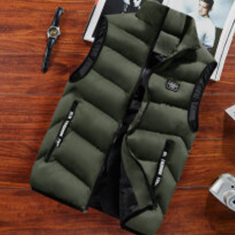 🦺 Warm Core, Easy Movement | Men's Padded Stand-Collar Vest ⚡ Free Shipping