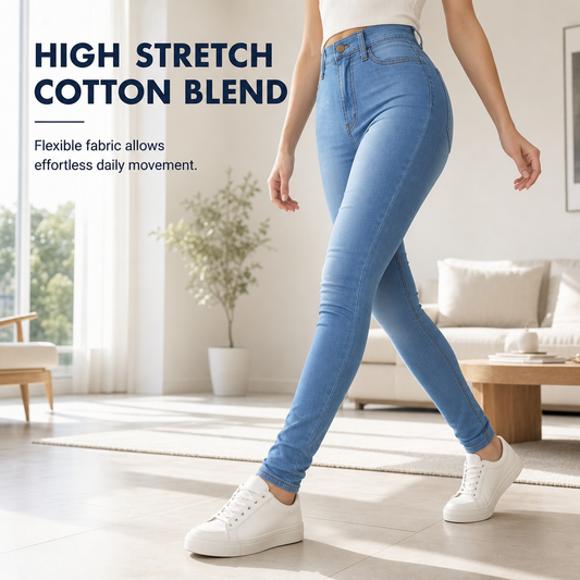 All-Day Comfort, Flattering Shape | High-Waisted Stretch Pencil Pants