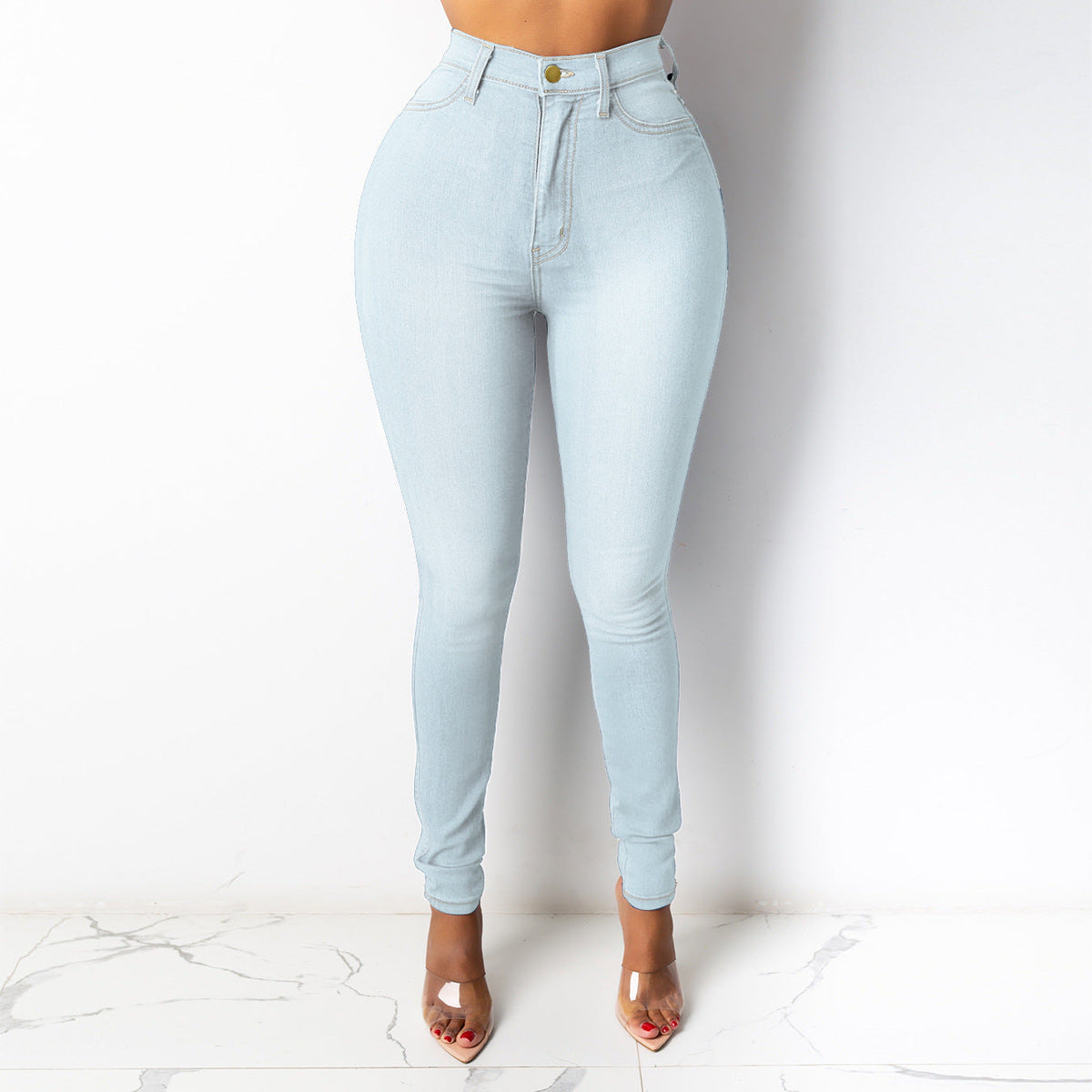 All-Day Comfort, Flattering Shape | High-Waisted Stretch Pencil Pants