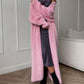 💖Black Friday Mega Deal – 50% off!💖 🧸Women's Faux Mink Fleece Long Cardigan Sweater Fluffy Oversized Knit Coat for Autumn and Winter