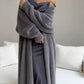 💖Black Friday Mega Deal – 50% off!💖 🧸Women's Faux Mink Fleece Long Cardigan Sweater Fluffy Oversized Knit Coat for Autumn and Winter