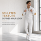 🧥 Men's 2 Piece Hoodie Set – Premium Jacquard Knit, Breathable & Always Cool