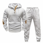 🧥 Men's 2 Piece Hoodie Set – Premium Jacquard Knit, Breathable & Always Cool