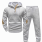 🧥 Men's 2 Piece Hoodie Set – Premium Jacquard Knit, Breathable & Always Cool