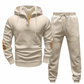 🧥 Men's 2 Piece Hoodie Set – Premium Jacquard Knit, Breathable & Always Cool