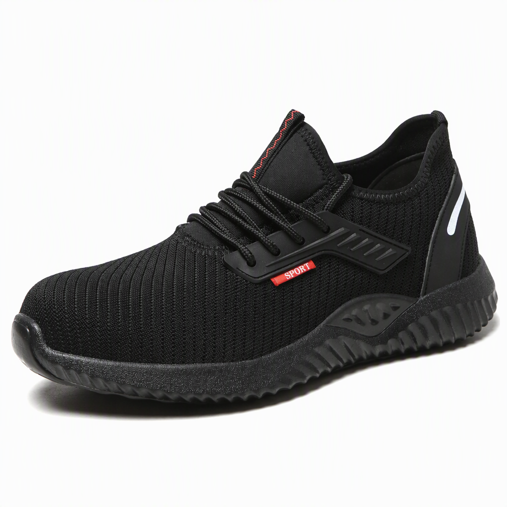 Men's Steel Toe Safety Shoes Breathable Work Boots Lightweight Puncture Resistant Protective Shoes