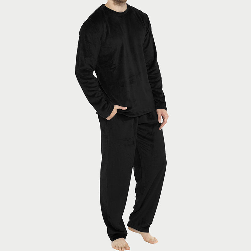 Men's Cozy Thermal Velvet Pajama Set