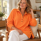 Women's Waffle Knit Long Sleeve Top