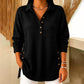 Women's Waffle Knit Long Sleeve Top