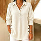 Women's Waffle Knit Long Sleeve Top