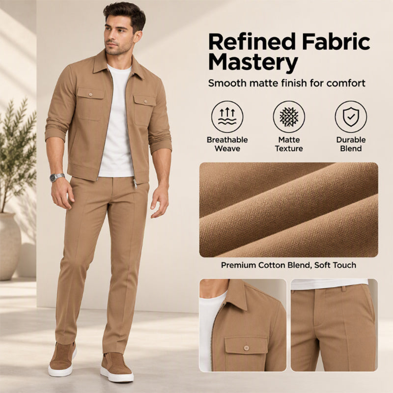 Men's Casual Stylish Jacket and Pants Set