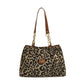 Retro Leopard Print Tote Bag for Women