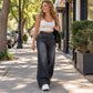 👖 Leg-Elongating Silhouette, Flexible Everyday Comfort | Women's Casual Stretch Wide-Leg Jeans