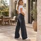 👖 Leg-Elongating Silhouette, Flexible Everyday Comfort | Women's Casual Stretch Wide-Leg Jeans